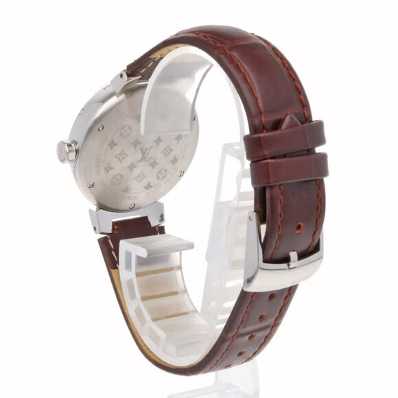 LOUIS VUITTON Tambour MM Watches QA071Z Stainless Steel Monogram used - Picture 5 of 9